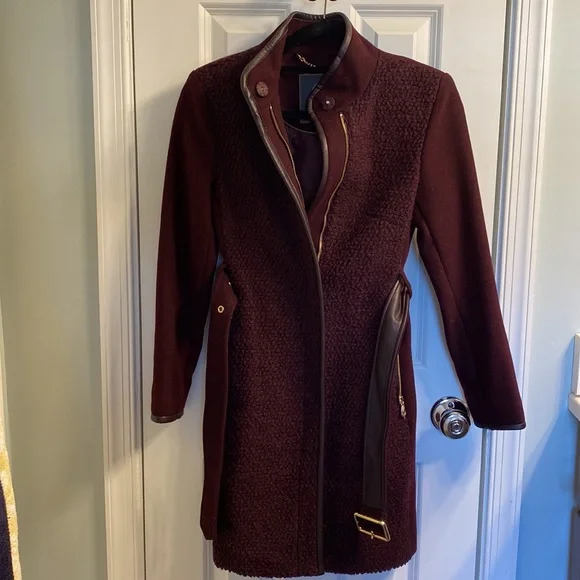 Vince Camuto Belted Wool Trenchcoat - Picture 13 of 15